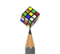 Mini Cube Magique 1 cm 3 x 3 x 3 Le Plus Petit Cube Magique du Monde Puzzle de Réflexion