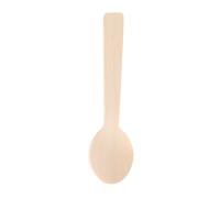 Mini cuillère à glace jetable en bois, 100 pièces, cuillère à Dessert en bois, ustensile de cuisine pour Camping en plein air, pique nique, barbecue