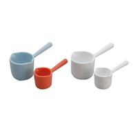 Mini Cuillère à Mesurer 4 Pièces en Plastique | Légère, Facile à Ranger Transporter, Usage Simple pour Thé et Poudre à Lever Couleur Aléatoire