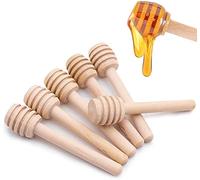 Mini Cuillères à Miel en Bois, Lot de 50 Cuillères à Miel Bâton pour Distributeur Confiture de Miel, Mini Batonnet Miel pour la Fête de Mariage