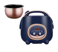 Mini cuiseur à riz (1,8 à 5 l) pour faire du riz et de la vapeur des aliments et des légumes sains avec pot intérieur anti-adhésif 24 h de réserve pour 1 à 8 personnes, jaune, 1,8 l