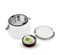 Mini Cuiseur à Riz, 12 V 1,6 L 2-3 Personnes, Cuiseur à Riz Portable de Voyage, Cuiseur à Riz pour Voiture, Cuiseur à Vapeur électrique, Outil de Cuisson du Riz pour la Cuisson