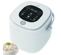 Mini Cuiseur À Riz 2L - Cuiseur Électrique 12V-24V Avec 7 Fonctions Préréglées, Minuteur 24H, Bol Antiadhésif En Céramique Et Acier Inoxydable, Pour Voyage, Voiture Ou Camping