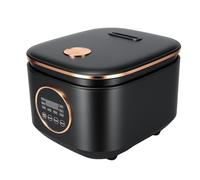 Mini Cuiseur à Riz 5L Multifonction - Revêtement Céramique Sain, 9 Programmes- Riz, Soupe, Cuisson à la Vapeur, Facile à Nettoyer, Design Compact pour 1-6 Personnes (Noir)