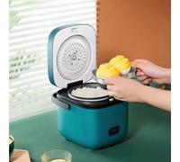 Mini cuiseur à riz automatique, machine de cuisson électrique pour la cuisine domestique, pour 1-2 personnes, chauffe-aliments, cuiseur vapeur, petit cuiseur à riz de 1,2 L Mechanical Green