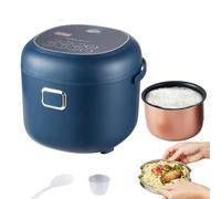 Mini-Cuiseur à Riz électrique 2L, Cuiseur à Riz Voiture/Maison, Prépare des Plats à la Vapeur, des Ragoûts ou des Soupes, Fonction Maintien au Chaud, Tasse à Mesurer et Cuillère à Riz, 200W