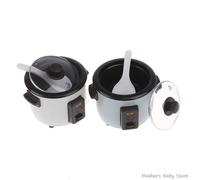 Mini Cuiseur À Riz Électrique Pour Maison De Poupée 1:12, Modèle De Cuisine, Jouet De Simulation, Accessoires De Cuisine Barbie