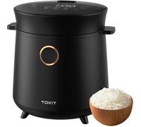 Mini-cuiseur à riz - TOKIT - 1,5L - 9 fonctions - Antiadhésif céramique - Minuteur 24h