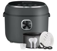 Mini Cuiseur De Riz 2L Multifonctionnel Pour 1-4 Personnes,Rice Cooker De Riz 400W,7 Fonctions De Cuisson,Panier Vapeur,Préréglage