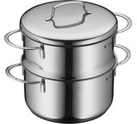 Mini Cuiseur Vapeur Avec Couvercle En Métal, Petit, 16 Cm, 1,5 L, Acier Inoxydable Poli Cromargan, Induction, Empilable, Idéal Pour Les Petites Portions Ou Les Ménages Individuels