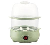 Mini cuiseur vapeur électrique pour petit déjeuner, avec arrêt automatique et protection contre la combustion à sec, peut cuire 5 œufs en une seule couche (vert-2)