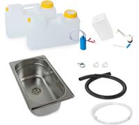 Mini-cuisine Cuisine de camping Bloc cuisine Novo kit batterie évier 265x160x100 mm T5