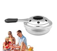 Mini cuisinière à alcool - Cuisinière à alcool portable, en acier inoxydable avec poignée anti-brûlure, cuisinière de camping alcool, mini fondue au fromage et au chocolat | Da Campeg