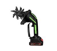 Mini Cultivateur sans Fil Alimenté par Batterie Au Lithium-ION, Broyeur De Sol Électrique Portatif for Le Jardinage Domestique Et La Plantation Fleurs Haute Efficacité Et SéCurité(2 Battery)