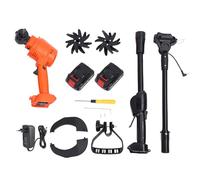 Mini cultivateur sans Fil - Outil de Jardin électrique 235 TR/Min avec 4 Lames en Acier au manganèse, 2 Batteries 1,5 Ah, Charge Rapide pour pelouses, serres, Champs