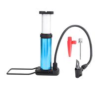 Mini Cycling Pump Portable Foot Pump | Aluminum Alloy Vehicle Pump for Road Bicycles/Motorcycles/Sports Balls | 5 Colors, 24cm Compact Design (Blue)