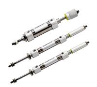 Mini cylindre à Air réglable CDJ2B XC8, 1 pièce, stylo à Piston pneumatique CJ2, tige unique(Stroke 100-50,CDJ2B10 Bore 10mm)