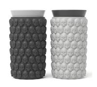 Mini cylindre de glace|.Mini cylindre de glace|.Tasse fabricant, tasse moule Cube en Silicone 2 pièces, fabricant en forme crâne 3d pour les fêtes d'Halloween et les boissons au whisky