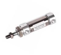 Mini cylindre en acier inoxydable, alésage de 16/20/25/32/40mm, queue plate, course de 10 à 450mm avec cylindre de tampon d'air à anneau magnétique(15mm Stroke,40mm Bore)