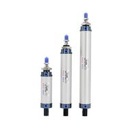 Mini cylindre MAL25X25, petit cylindre de diamètre 125, gaz juste 50, course réglable, pneumatique 75, type fin 100(MAL25X400)