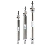 Mini cylindre pneumatique rond en acier inoxydable DSN12-30-P DSN16-50-P DSN16-260-P DSN40-200-P 1 pièce (10-P Course de 10 mm, DSN-50)