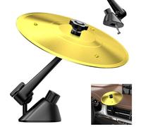 Mini Cymbale de Voiture, Car Crash Cymbals Air Vent, Voiture Tambour Cymbales pour les Amateurs de Musique, Installation Facile pour Tous les Types de Véhicules (Or)