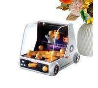 Mini de basket-ball : anneau de jouet compact 22,2 x 15 x 15,7 cm, jeu de tir ABS, fonction de lumière sonore électronique avec action de score attrayant | Défi de bureau pour Ni