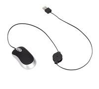 Mini de Souris Câblée à la Mode, Bouche de Cordon Rétractable et Jouer à la Souris Portable pour XP / Vista, Petite Souris pour sur le Pouce, ABS et PVC Matériau