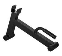 SPORTNOW Cric d'haltères supports de barbell mini deadlift barbell jack en acier avec poignée antidérapante pour la musculation à domicile charge max. 200 kg noir