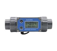 Mini débitmètre à turbine numérique Débitmètre Électronique À Affichage Numérique LCD, Débitmètre DN25-80 ZJLCD-BT01, Tuyau En PVC, Eau Liquide For L'irrigation De Ferme/jardin pour diesel/kérosène/es