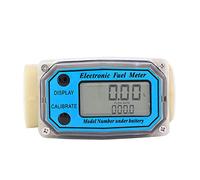 Mini Débitmètre à Turbine Numérique LCD Compteur Numérique Débitmètre de Carburant 15-120L/min 1 "NPT Débitmètre D'huile pour L'essence de Kérosène D'urée