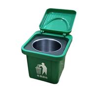 Mini Déchet Container Desk - Mur-Mouled Garbage Can Avec Un Couvercle À Charnière, Un Système Organisationnel Économe En Espace Pour Les Déchets Résiduels, Une Solution Hygiénique Avec Conception Élég