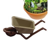 Mini décor de brouette - Outils miniatures de maison de ,Modèle d'outil de ferme Miniature d'émulation jouets de Construction de poche accessoires de chariot Miniature pour figurines d'action