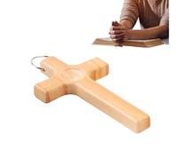 Mini - Décoration de bureau chrétienne portable en bois, petites de prière de poche pour la foi quotidienne, décoration religieuse pour la maison, le bureau, l'école, la voiture, les