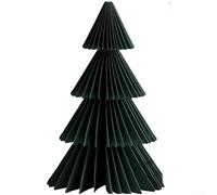 Mini décoration de sapin de Noël en origami fabriquée pour les scènes de vacances et accessoires saisonniers - Matériau en papier léger pour les présentations de table festives et la photographie (G)