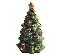 Mini décoration de sapin de Noël en résine, décoration festive de bureau pour la maison, le bureau, la bibliothèque ou la table, charmant cadeau saisonnier en petite ou grande taille, design vert avec
