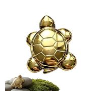 Mini décoration de Tortue en Pyrite, Symbole de Richesse, Figurine en Pierre Naturelle à Utiliser | Véritable système de Conception de Pierres précieuses en Pyrite, caractéristique détaillée de la