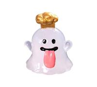 Mini décoration fantôme lumineux d'Halloween - Citrouille amusante - Décoration de voiture - Bricolage - Pendentif rétroviseur et accessoires de voiture - Petites figurines d'Halloween pour la maison