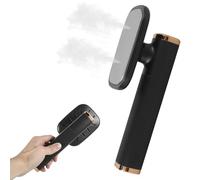 Mini défroisseur vapeur portable pliable à main pour vêtements à la maison et voyages (noir)