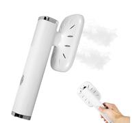 Mini défroisseur vapeur - Repassage humide - 21 x 7 cm - 32 W - USB - Réservoir d'eau transparent caché - Fer à repasser à vapeur - Fer à repasser à plis - Blanc