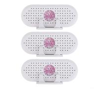 Mini déshumidificateur portable USB rechargeable pour la maison, le bureau, les voyages, le placard et l'armoire de rangement - Blanc (3 pièces)