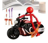 Mini Desk Figurine, Articulated Sculpture, Shelf Ornament Movement, Resin Display Piece with Craft, Contemporary Room Decoration with Pattern Design, Home Collectible for Family and Living Space Usage