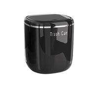 Mini Desk Trash Can - 2.6L Waste Bin Basket, Makeup Tabletop Trash Can with Compact Design, Vanity Organizer Storage Container, Home Cleaning Accessory for Bathroom Kitchen Bedroom Dorm Room Car Use