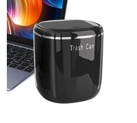 Mini Desk Trash Can - 5.51 Inch 2.6l Press Top Waste Bin | Desktop Bin, Push-Down, Press-To-Open Lid.for Bathroom Kitchen, Bedroom Dorm Room Car and Indoor Outdoor Garbage