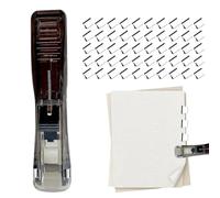 Mini Desktop Stapler - Travel Friendly Stapler for Papers Documents | Sturdy Alloy Body with Smooth Press Mechanism Refillable Design Portable Stationery Tool for Students Professionals