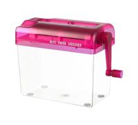 Mini destructeur de papier manuel à manivelle Destructeur de documents de bureau Petit bureau Maison Portable à main Compact Table Dossier personnel Bureau Protection de la vie privée Outil