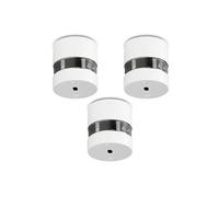 Détecteur de fumée Alecto SA-201 TRIPLE avec pile et capteur de 10 ans - Pack de 3 - Blanc