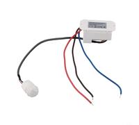 Mini détecteur de mouvement encastré à 360° - Sensibilité variable jusqu'à 6 m - Plusieurs réglages de temps - 5s8min - IP20 - Classe intérieure - 220240 V CA