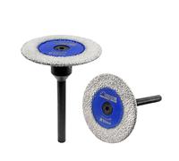 Mini Diamond Saw Blades 50mm Cutting Disc with 6mm Shank for Marble Granite Stone Concrete Masonry on Drill 2pcs