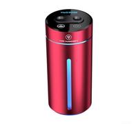 Mini diffuseur d'air pour véhicule avec charge USB et lumières d'ambiance vives (rouge)